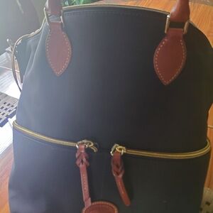 Dooney & Bourke Black and Brown Satchel